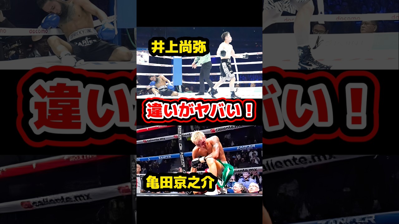 ネリ戦で分かる井上尚弥と亀田京之介の違い