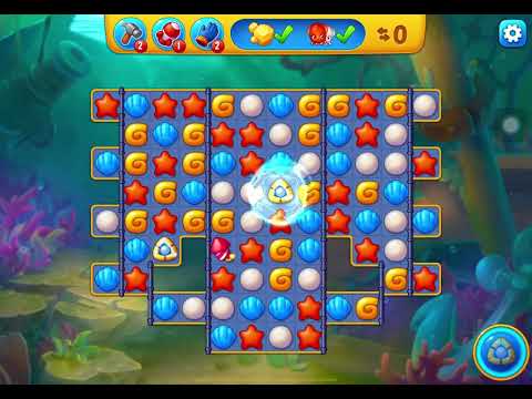 FISHDOM LEVEL 1074 - WITH FREE BOOSTERS + FAIL MINIGAME