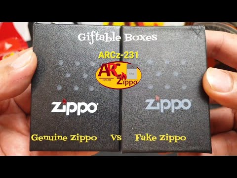 Zippo Comparison (GENUINE VS FAKE) JACK DANIEL'S LABEL CLASSIC EMBLEM | Brass Lighters | ARCz-231