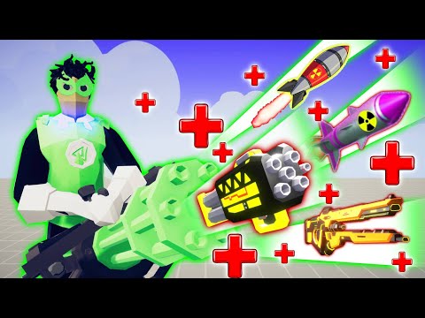 MR.WEAPON ( ULTIMATE WEAPON MAN ) vs EVERY BOSS  | TABS - Totally Accurate Battle Simulator