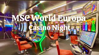Casino Night on MSC World Europa♣️♥️♠️Cruise Vlog
