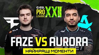 HIGHLIGHTS 👉Aurora проти FaZe | ESL Pro League Season 22