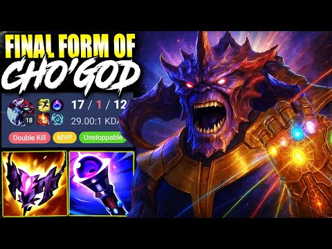 MEET THE FINAL FORM OF CHO'GOD BUILD IN THE BEST 1V9 CARRY THAT YOU EVER SAW 💀💀 | s15 Gameplay