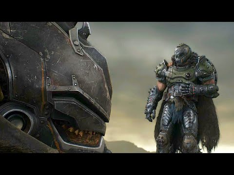 Doomguy Gets Upset For His Pet Dragon Scene - Doom The Dark Ages