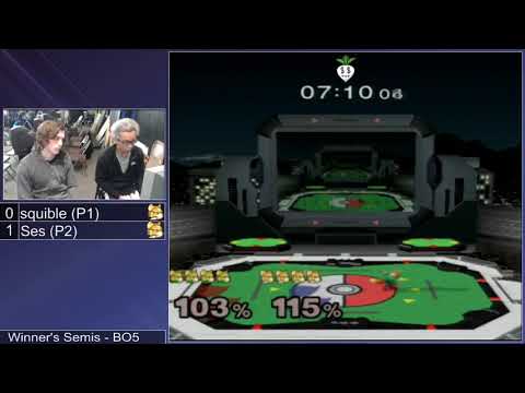 SG 19.3 SSBM - squible (Green Fox) vs. Ses (Default Fox) - Melee WSF