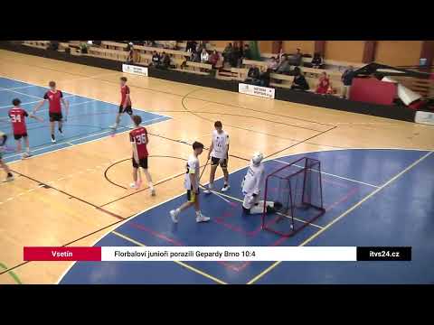 Vsetín: Florbaloví junioři porazili Gepardy Brno 10:4
