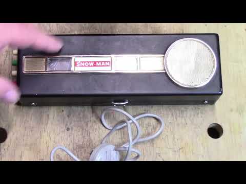 Spionage-Tonbandgerät aus den 1960er Jahren – Entdecken Sie das SNOW-MAN Rim Drive Tonbandgerät a...