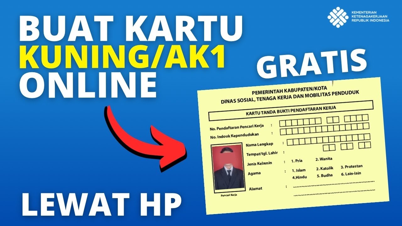 Cara Membuat Kartu Kuning Online Untuk Pencari Kerja