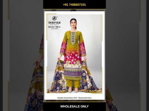 Deeptex Aaysha Noor Vol 2 - Readymade Dress – product video thumbnail