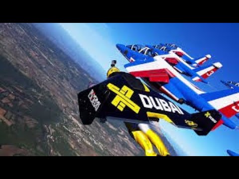 When Human flight Jetman goes beyond Emirates and saying #HelloJetman