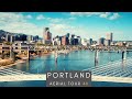 Downtown Portland, Oregon - 4K AERIAL TOUR SKYLINE TOUR