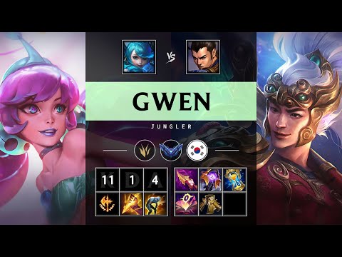 Gwen Jungle vs Xin Zhao - KR Diamond Patch 25.14