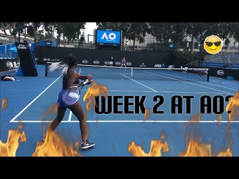 PLAYING AT THE AUSTRALIAN OPEN! (WEEK 2)