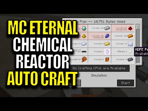 Minecraft MC Eternal Modpack Chapter 2 Ep 80 - Chemical Reactor Auto Craft