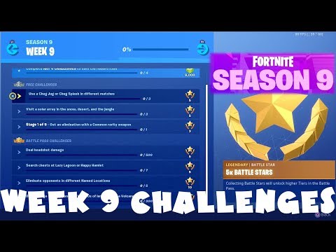 (Chapter 1) ALL Week 9 Season 9 Challenges Guide - Fortnite Battle Royale (2019)