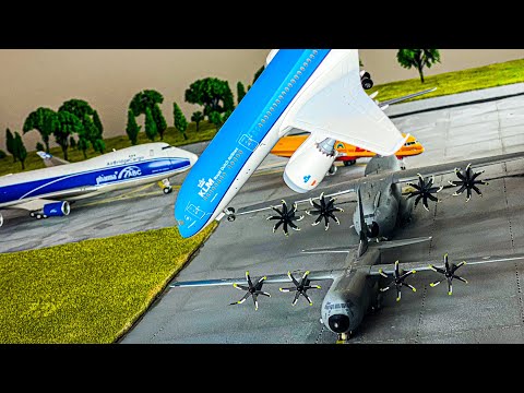 Massive Airport Crash caused by loose screw - plane crash stop motion animation short video