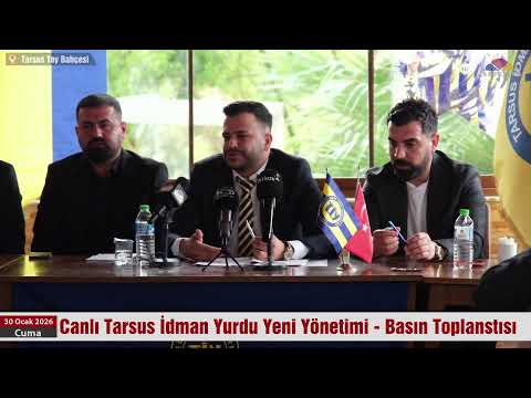 #Canlı Tarsus İdman Yurdu Yeni Yönetimi - Basın Açıklaması Yapıyor