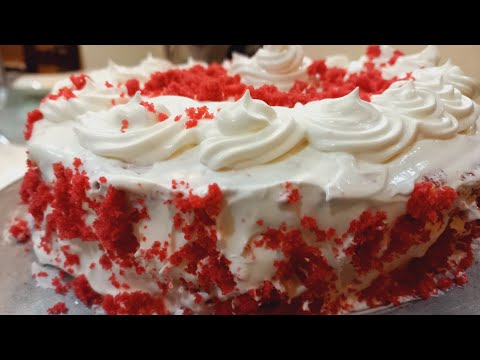 Red velvet cake recipe with frosting by muniba Chaudhary/cheese cake/ویلویٹ کیک ریسیپی جو ہوش اڑا دے