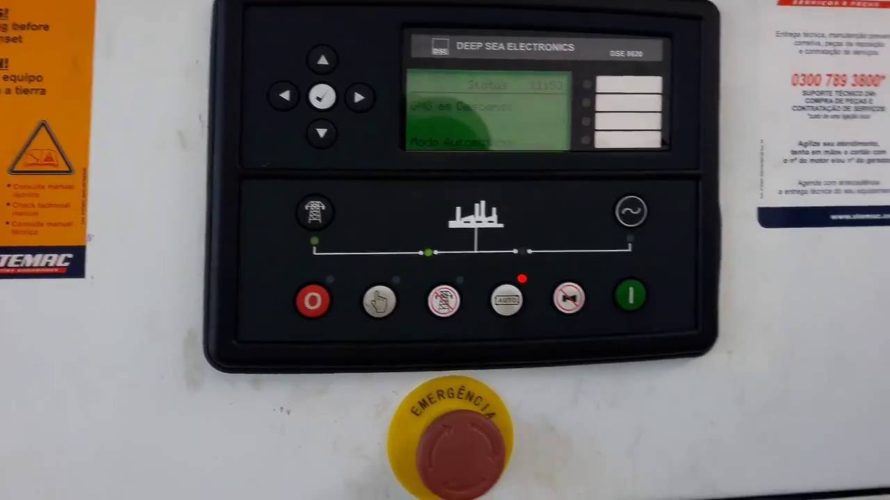 21Setembro2016. Manutenção em Geradores - Operação de Grupo Gerador com Deep Sea 8620