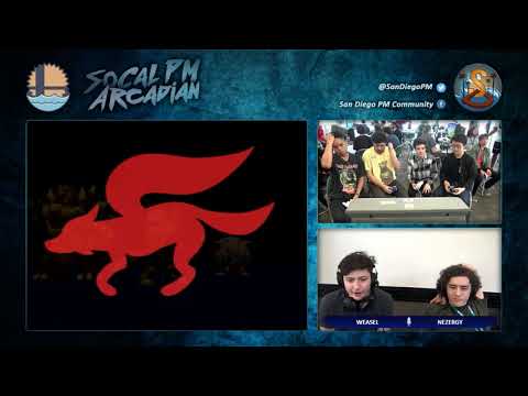 SoCal PM Arcadian 7 - Schmoofy & Nino vs. Blue & El Shroomo - PM Grand Finals Set 1 - Project M