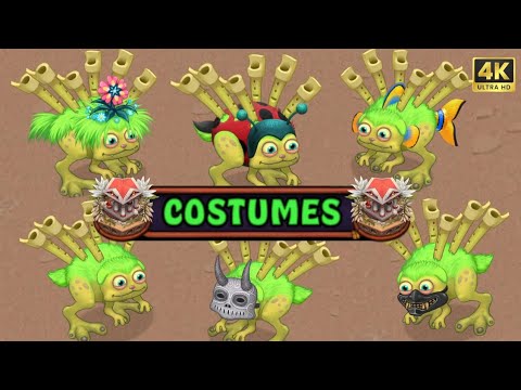 MSM Reedling Colossingum Costumes & Battle Moves. My Singing Monsters