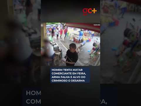 HOMEM TENTA MATAR COMERCIANTE em feira no Ceará, arma falha e alvo do criminoso o desarma
