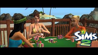 🎲 Sims 2 Unintentional Poker ASMR | Island, Cozy Gambling & Chill Vibes 🏝️💰| ASMR Chips & Slow Life💚