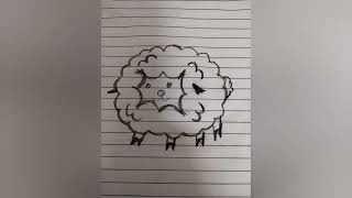 Sheep 🐑 pencil drawing #drawing #sheep #pets #pencildrawing #sheep #youtubevideo