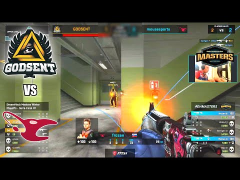 mousesports vs GODSENT - DreamHack Masters Winter | CSGO HIGHLIGHTS