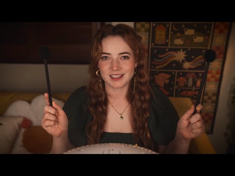 ASMR Guided Meditation | Fall Asleep Inside a Magical Greenhouse (tongue drum)