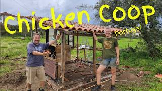 Building our first chicken coop on our homestead