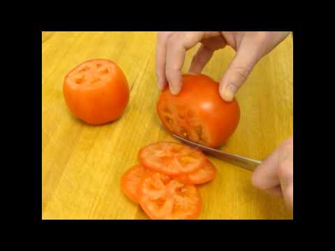how to easily slice tomatoes
