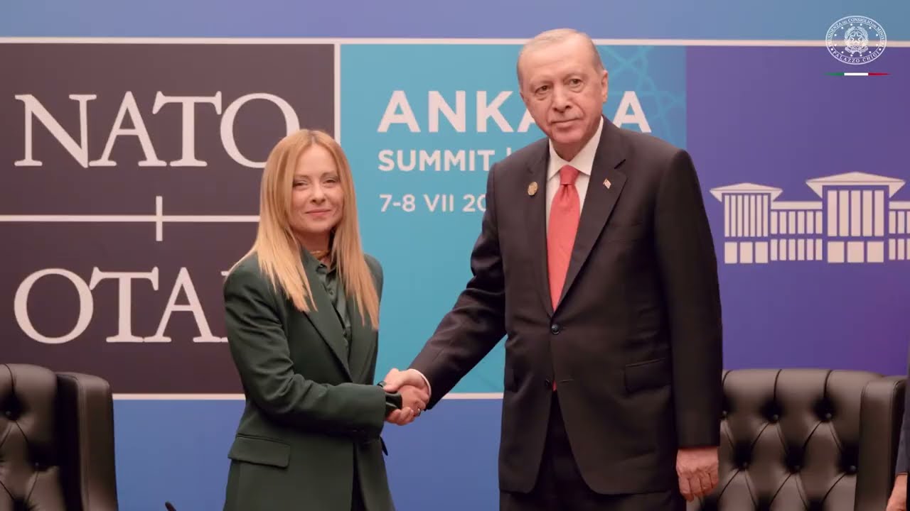LA PREMIER GIORGIA MELONI AL VERTICE NATO DI ANKARA