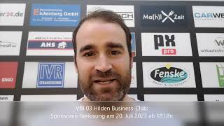 VfB Hilden Business Club: Sponsoring zu verlosen