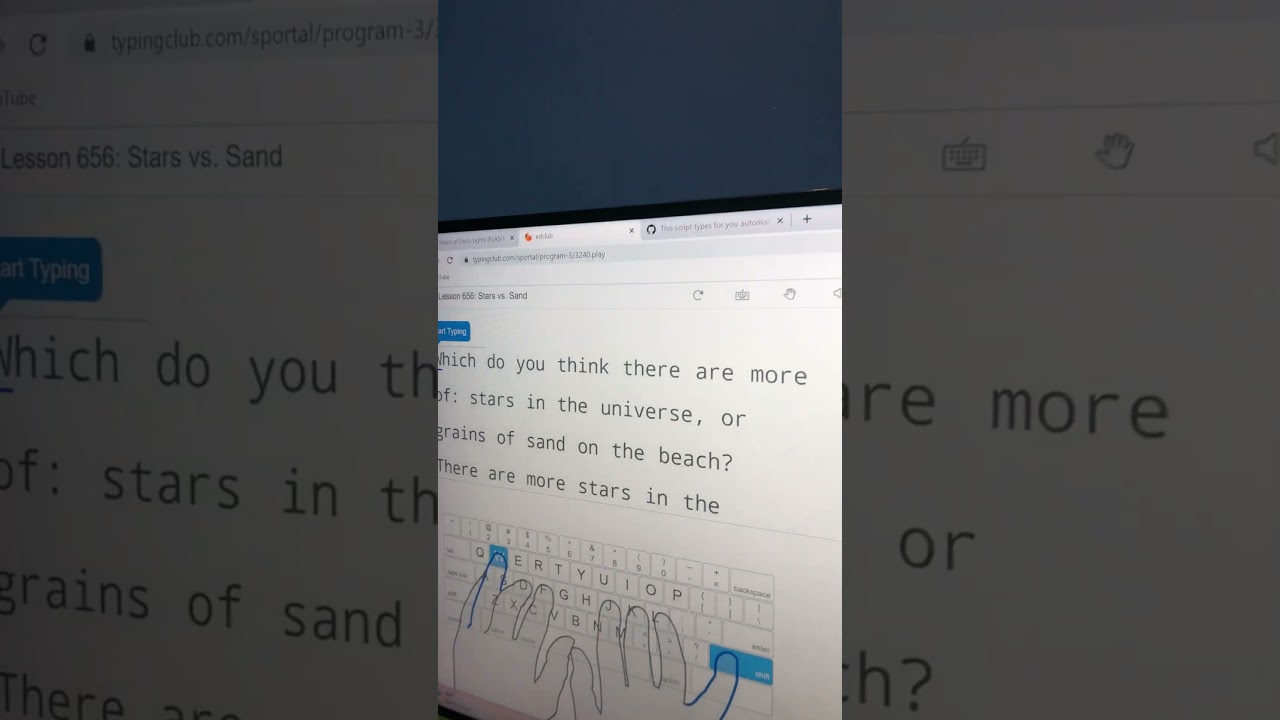 Hacker on typing club
