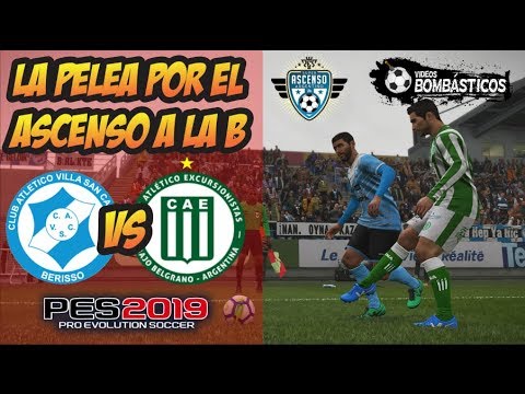 VILLA SAN CARLOS VS EXCURSIONISTAS [ FINAL REDUCIDO PRIMERA C - PES 2019 ]