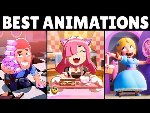 TOP 10 BRAWL STARS ANIMATIONS COMPILATION!