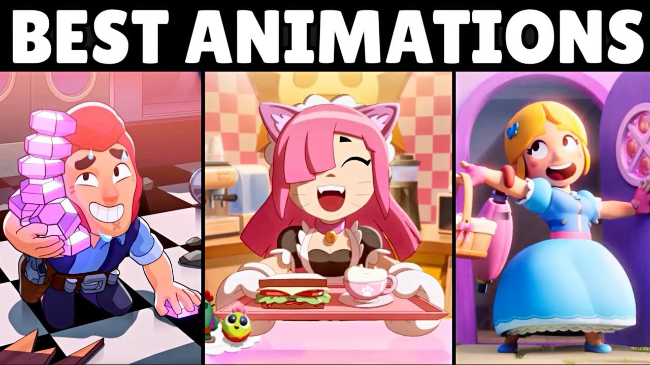 TOP 10 BRAWL STARS ANIMATIONS COMPILATION!