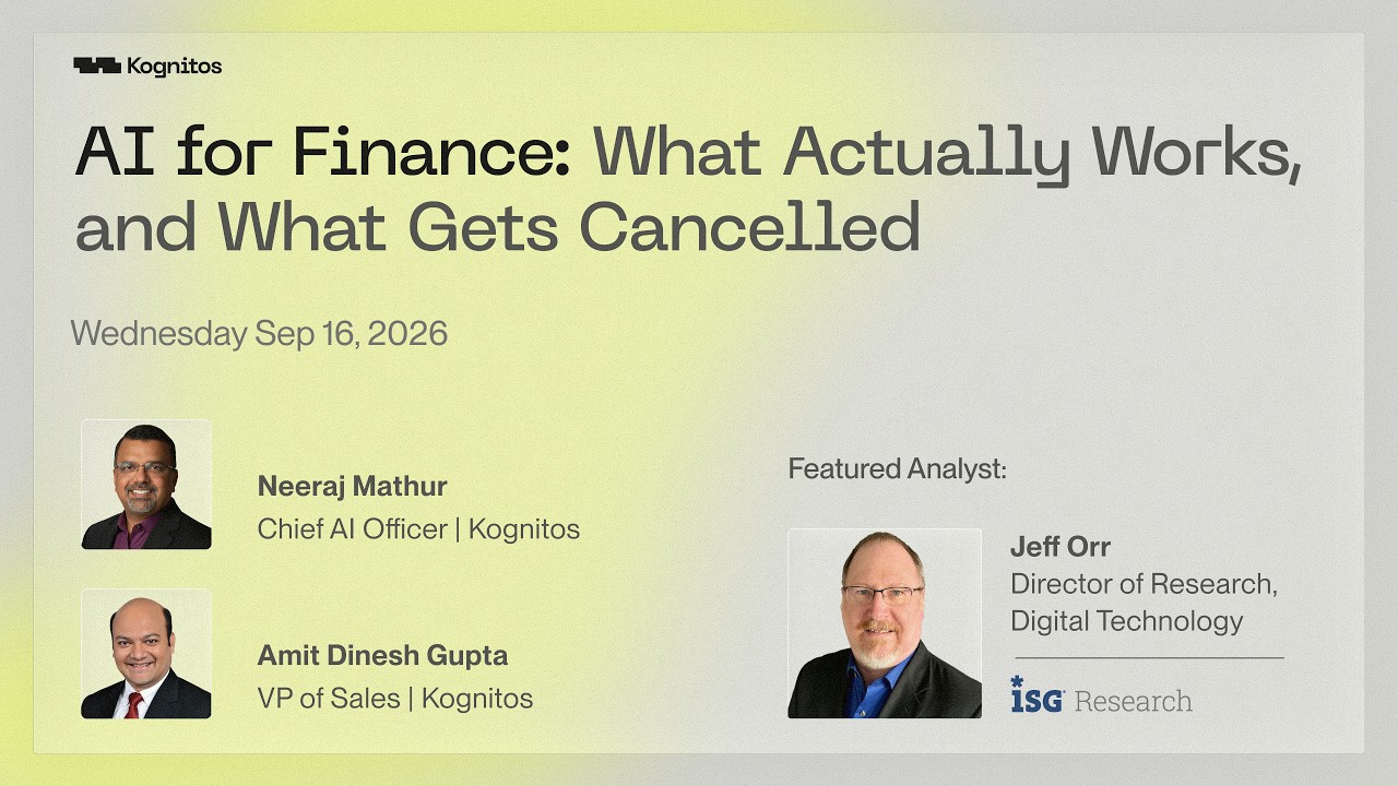 AI for Finance: what actually works, the full session