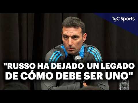 SCALONI: su REFLEXIÓN por la MUERTE de RUSSO y  la PREVIA del AMISTOSO ante VENEZUELA⚽🇦🇷