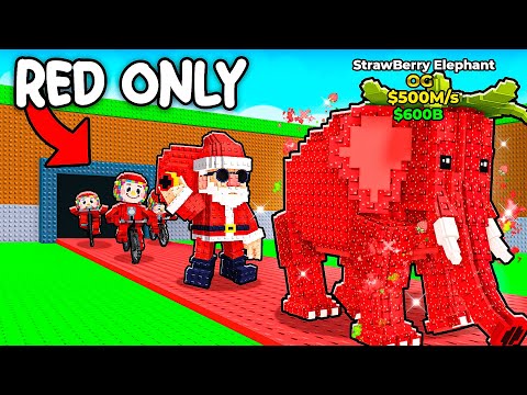 $0 To $1 Trillion Using RED ONLY Brainrots!