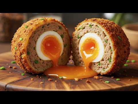 I Put an EGG inside a MEATBALL! 🤯 The Ultimate Air Fryer Snack