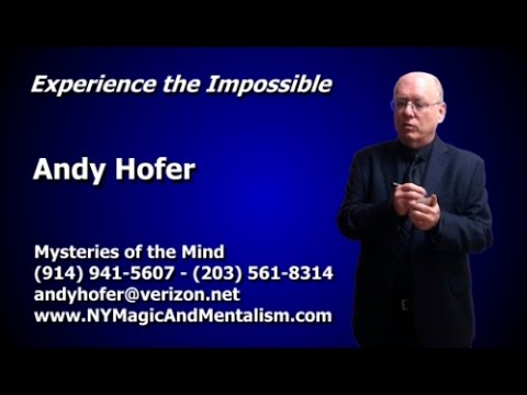 Performance by Andy Hofer of Tossed Out Book Test (created by Chris Philpott)