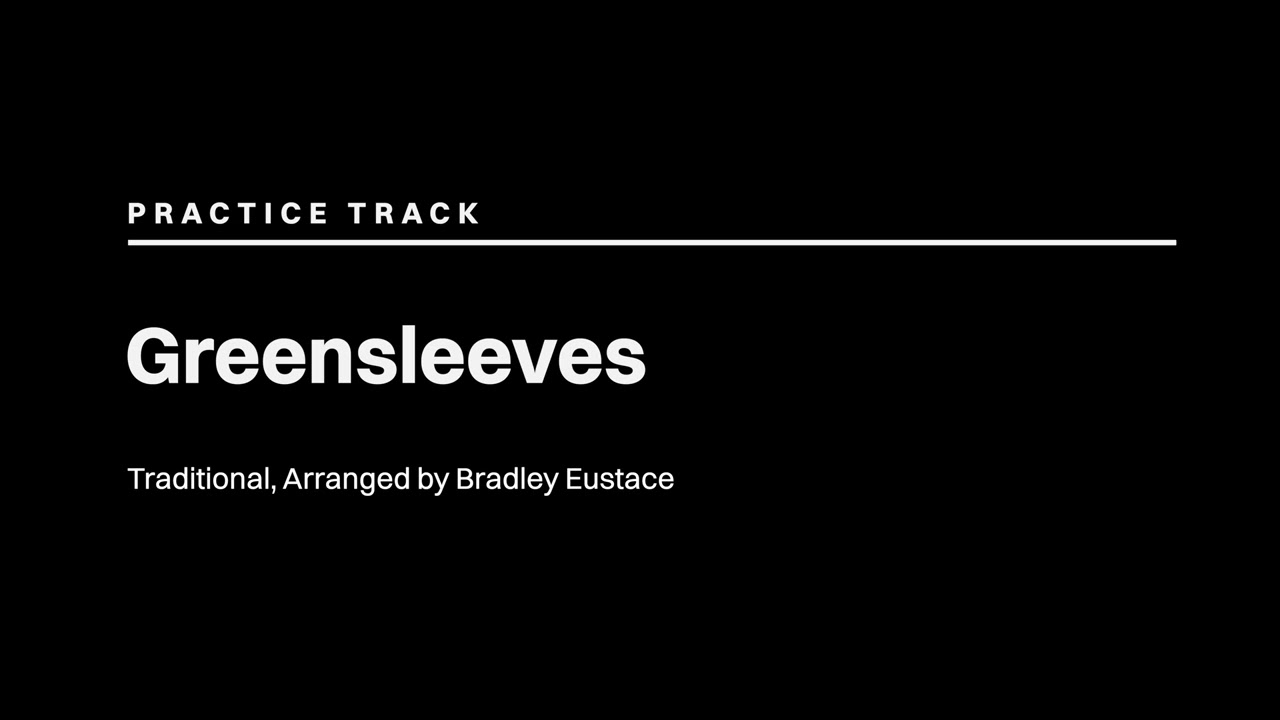 Greensleeves – Practice Track