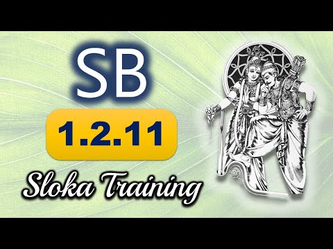 SB Sloka Training | SB 1.2.11 | Srimad Bhagavatam | Loop-able | His Holiness Bhakti Vinoda Swami