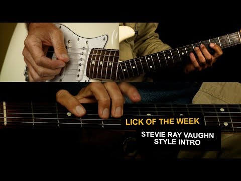 Stevie Ray Vaughan style Blues Guitar Lesson - Texas Flood - Improve Your Blues Vocabulary