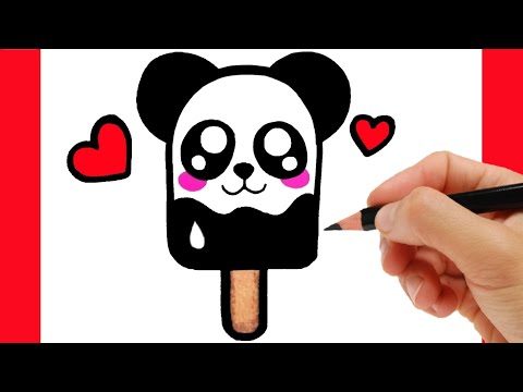 HOW TO DRAW ICE CREAM kawaii / como dibujar un helado kawaii / como desenhar um sorvete kawaii