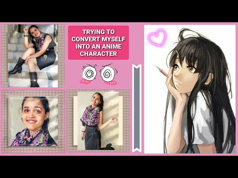 Trying To Convert Myself Into Anime Character | Vibs...