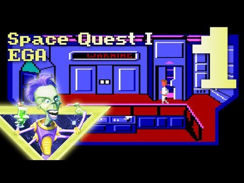 ULTIMATE SPACE QUEST SERIES PLAYTHROUGH FEAT. DANNY FROM GAME GRUMPS | Space Quest I EGA pt. 1