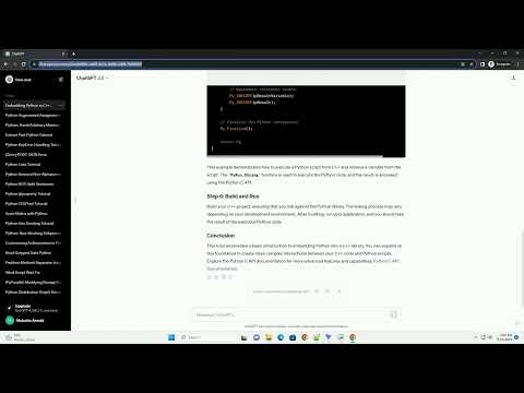 Embedding Python Into C Library